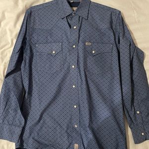 Rafter C pearl snap button down size medium